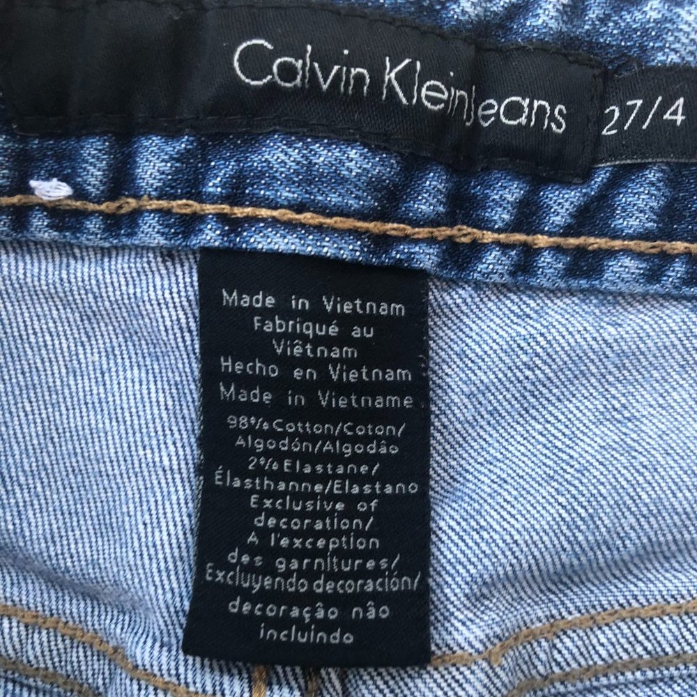 Vintage Calvin Klein Jean Distressed Patchwork - Picture 5 of 7